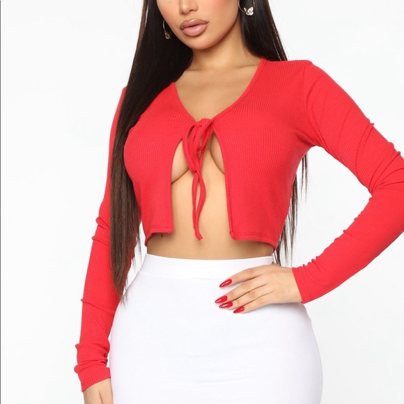 Fashion Nova Tops - Fashion Nova “ keep them tied top “